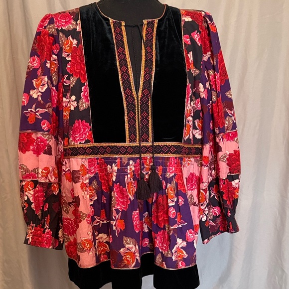 Johnny Was Kimmy Peasant Blouse - Picture 1 of 5